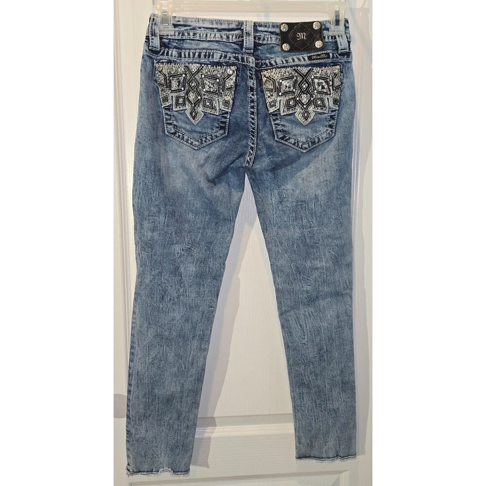 Miss Me Signature cuffed skinny sz 28